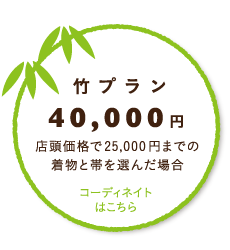 竹プラン40,000円