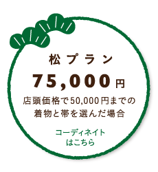 松プラン75,000円